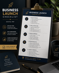 Business Launch Checklist (Digital PDF)